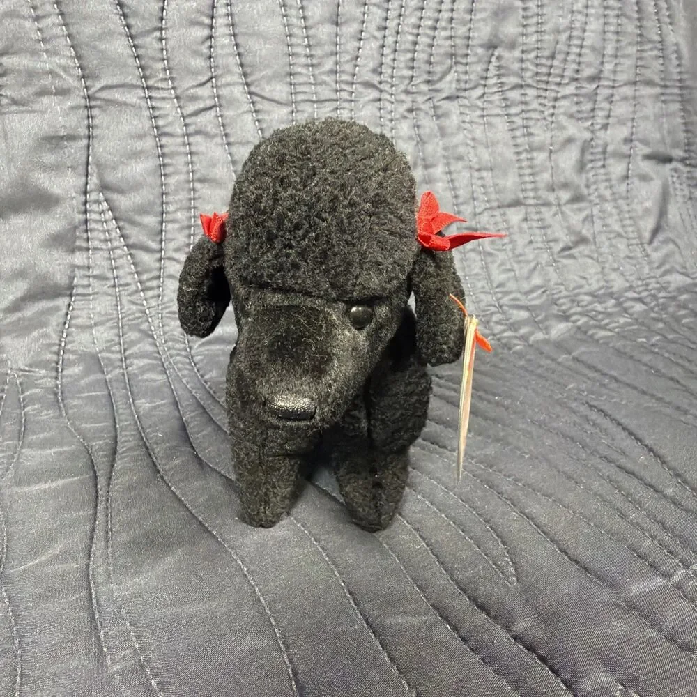 Ty Beanie Babies Collection GiGi Black Poodle Plush w/ Hang Tag 1998 MWMT